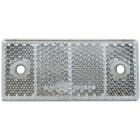 REFLECTOR WHITE 69X31.5MM. WITH HOLES+ADHESIVE