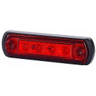 LD677 SIDE LIGHT LED RED 12/24V 110X31X15MM