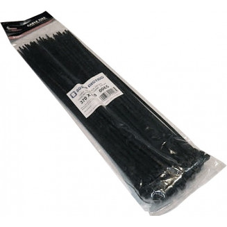 WIRE STRAP 4.8 X 370MM BLACK 100PCS, 999134830