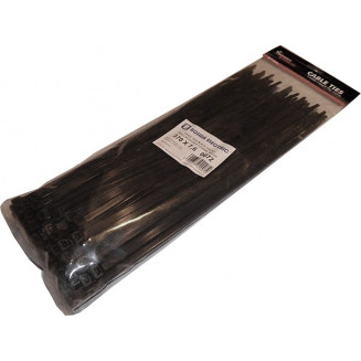 WIRE STRAP 7.6 X 370MM BLACK 100PCS, 999134840