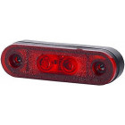LD958 SIDE LIGHT LED RED 12/24V 80X24MM