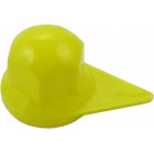 WHEEL NUT COVER/PROTECTION M32 PLASTIC/YELLOW WITH ARROW DOWN LOW