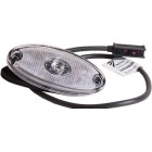 SIVUVALO LED WHITE FLATPOINT II 12/24V 0,5M KAAPELI ASPÖCK 102X46MM