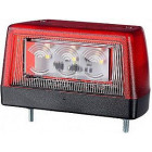 NUMBRITULI LED 12/24 57X102MM PUNANE