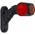 LD2036 HORN LIGHT LED CURVED 45° 125MM LEFT 12/24V