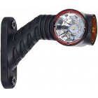 LD2181 HORN LIGHT LED CURVED 45° 125MM LEFT 12/24V