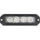 СТРОБ МИГАЮЩИЙ ЖЕЛТЫЙ 4-СВЕТОДИОДНЫЙ 12/24 В 95X28MM