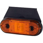 LD624 SIDE LIGHT LED 120X40MM YELLOW WITH FOOT 12/24V 0.5M CABLE