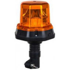 YELLOW FLASHING LIGHT 12/24V LED. PIN MOUNT Ø117X196MM