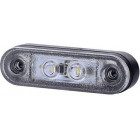 LD956 SIDE LIGHT LED. WHITE. 12/24V 0.5M CABLE 80X23MM