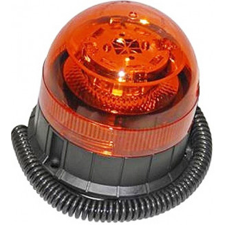 LAMPEGGIANTE GIALLO 12/24V LED. FISSAGGIO A 3 PUNTI/MAGNETE Ø125X130MM, 999170810