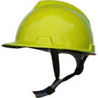 CASCO DE SEGURIDAD AMARILLO FIJACIÓN DE 4 PUNTOS