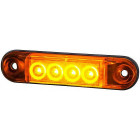 LD2328 SIDE LIGHT LED YELLOW 78X19X11MM 12/24V IP68