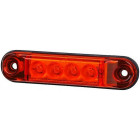 LD2329 SIDE LIGHT LED RED 78X19X11MM 12/24V IP68
