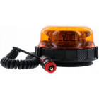 YELLOW FLASHLIGHT 12 / 24V LED. 3-POINT MOUNT / MAGNET. POWER SIG. FROM THE LIGHTER Ø143X74