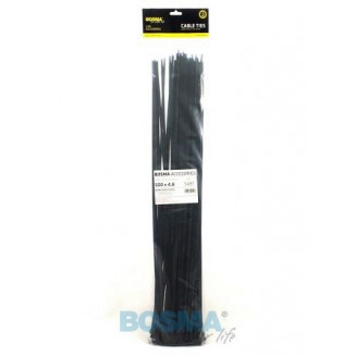 WIRE STRAP 4.8X 500MM BLACK 100PCS, 999207270