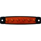 LONG SIDELIGHT YELLOW 6-LED 96X20X6.4MM 24V 560.05