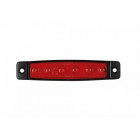 SIDELIGHT RED. LONG. 6-LED 96X20X6.4MM 24V 560.07