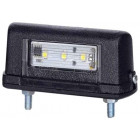 LICENSE PLATE LIGHT LED 12/24V SMALL 86X30X39MM BLACK