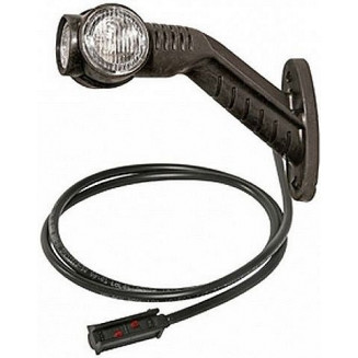 AVERTISSEUR LED SCHMITZ SUPERPOINT 3 COURBÉ 45° 182MM GAUCHE 12/24V ASPÖCK, 999231980