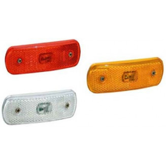 ŠONINĖ ŠVIESA LED 12/24V RED 104X36MM SIM, 999255070