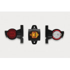SARVTULI LED SIRGE 96MM VASAK 3-POOLNE (PUNANE-KOLLANE-VALGE) 12/24V