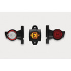 SARVTULI LED SIRGE 96MM PAREM 3-POOLNE (PUNANE-KOLLANE-VALGE) 12/24V