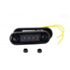 SIDELIGHT LED YELLOW WITH DARK GLASS 12/24V 84.2X27.7X12X8MM