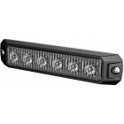 СТРОБФОНАРИК ЖЕЛТЫЙ 6-LED 7Вт 12/24В 130Х28ММ (ШАРИНА ОТВЕРСТИЙ 120ММ)
