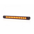 KÜLJETULI LED PIKK KOLLANE TUMEDA KLAASIGA 238X20MM 12/24V