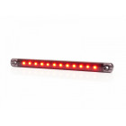 KÜLJETULI LED PIKK PUNANE TUMEDA KLAASIGA 238X20MM 12/24V