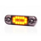 KÜLJETULI LED 12/24V KOLLANE TUMEDA KLAASIGA12-LED 84X25X11MM