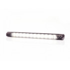 SIDELIGHT LED LONG WHITE WITH DARK GLASS 238X20MM 12/24V