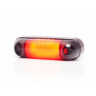SIDE LIGHT LED 12/24V RED WITH DARK GLASS 12-LED 84X25X11MM