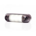 SIDE LIGHT LED 12/24V WHITE WITH DARK GLASS 3-LED 84X25X11MM