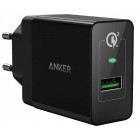 ANKER POWERPORT + USB LADDARE SVART 240V> 3,6-6,5V = 3A / 6,5-9V = 2A / 9-12V = 1,5A / 5V = 2,4A