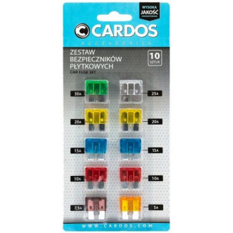 FUSIBLE COMP. &quot;HORQUILLA&quot; 5/7.5/10X2/15X2/20X2/25/30A 10PZS CARDOS, AA301S