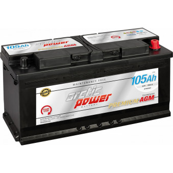 BATERÍA PREMIUM ARCTIC POWER AGM/SMF 105AH 392X175X190 950A (ES) -/+, AP60502