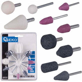 10-OS. SET PUNTE ABRASIVE 1/4&quot;. 21000RPM GEKO, G01212