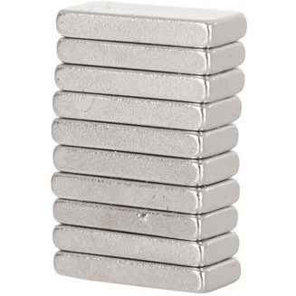 AIMANTS CARRÉS 10X4X1.5MM 10PCS/SET. (MATÉRIEL NÉODYME) GEKO, G02429