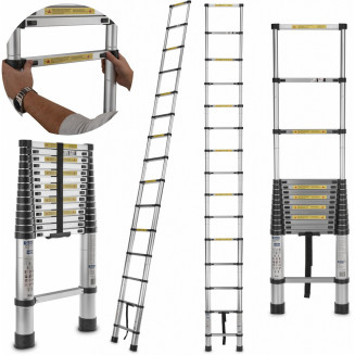 ALIUMINIO TELESKOPINIS KOPĖČIAS SU 15 PATOGŲ. 920-4400 mm. MAX 150KG GEKO, G02446