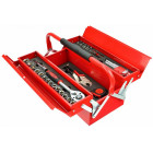 64-PIECE TOOL BOX WITH METAL TOOLS GEKO
