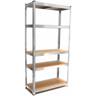 ÉTAGÈRE DE RANGEMENT 1800X900MM. MÉTAL. PROFONDEUR 400MM. AVEC 5 ÉTAGÈRES. 175KG/ÉTAGÈRE GEKO, G10875