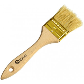 BRUSH FLAT 50MM WOOD GEKO, G66002