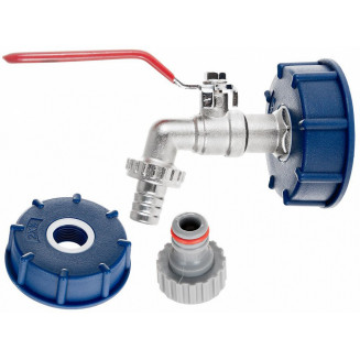 IBC ADAPTER S60*6 + 1/2&quot; KRAAN. 3/4&quot; VÄLISKEERMEGA GEKO, G70180