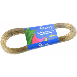 СТАЛЬНАЯ ПРОВОЛОКА/СТАЛЬНОЙ ТРОС/МОЮЩАЯ ТРОС 2ММХ20М (С ПЛАСТИКОВЫМ ПОКРЫТИЕМ) GEKO, G73190