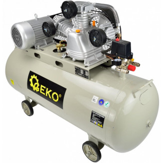 VIRZUĻU KOMPRESORS AR TRĪS CILINDU 3KW 400V. Tvertne 200L. 8BAR GEKO, G80310