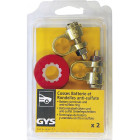 2 BATTERY TERMINALS AND 2 ANTI-SULFATE RINGS - BLISTER