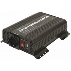 INVERTER+KAUKOKÄYTTÖ 12V->230V 600/1200W +USB PSW601W RC-12 GYS