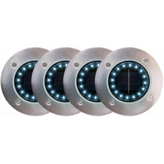 SOLAR GARDEN LIGHT 4ST LED KALL LJUS 115X130X10MM IP65 KELTIN, K02028